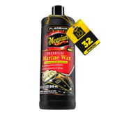 Meguiar's front label on 32 oz jar showing product identity and benefits