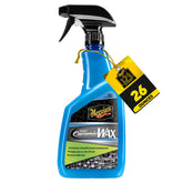 Meguiar's front label of Hybrid Ceramic Wax showing product name and size, quick identification benefit