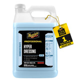 Meguiar's gallon bottle front view showing professional hyper-dressing benefit durable finish