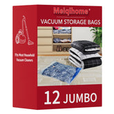 MEIQIHOME front packaging showing 12 jumbo bags and product benefits