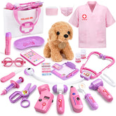 Meland front view showing kit contents and organized layout for easy play