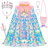 Meland front view showing cape and full accessory set for instant playability
