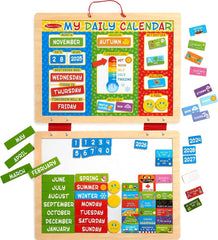 Melissa & Doug calendar front display showing date and weather for easy learning