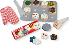 Melissa & Doug front packaging showing full cookie play set and contents