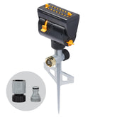Melnor MiniMax front view showing compact design and wide coverage benefit