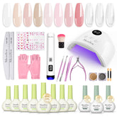 MelodySusie kit box front showcasing complete gel set and elegant packaging benefit gift-ready