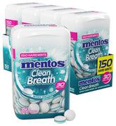 Mentos wintergreen front bottle showing label and count for quick identification and convenience