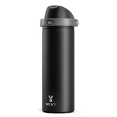 Meoky front view showing bottle and 2-in-1 lid for easy hydration