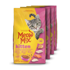 Meow Mix front packaging showing kit-style bag and benefits