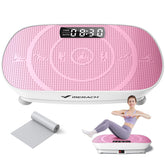 MERACH CV30 Pro front view showing compact whole-body vibration plate and silhouette benefit