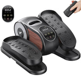 MERACH front view of under desk elliptical showing compact design and benefits