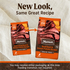 Merrick kibble close-up highlighting texture that aids chewing