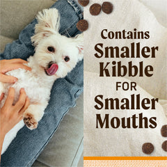 Merrick close-up of kibble texture showing crunch for dental benefit