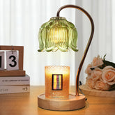 Merrtody front view of flower candle warmer lamp showing elegant silhouette and decor benefit