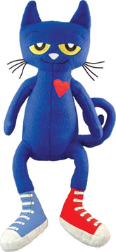 MerryMakers Pete the Cat front view showing size and posture for cuddling