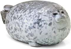 MerryXD front view of chubby seal pillow showing soft shape and inviting comfort