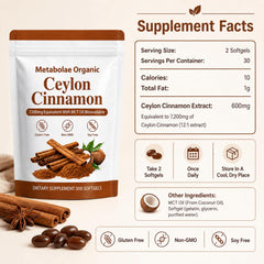 Metabolae Organic supplement label detail highlighting clean ingredients