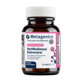 Metagenics Estrovera front packaging showing bottle and label for trusted support