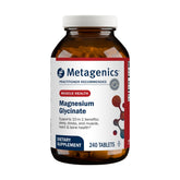 Metagenics front packaging showing 240 tablets and calm support benefits