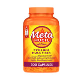 Metamucil front packaging showing 300 capsules and benefits