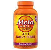 Metamucil front packaging showing 340 capsules and value benefit