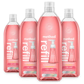 Method bottle front packaging showing pink grapefruit refill benefit