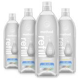 Method Sweet Water front packaging showing 34 fl oz refill benefits
