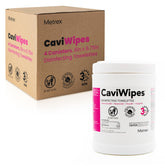 Metrex CaviWipes front canister showing branding and capacity — easy-to-grab supply