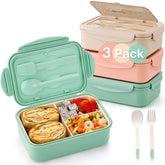 Mfacoy front view of bento box showing secure latches and clean design