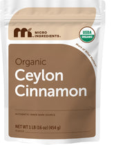 Micro Ingredients front packaging showing 1 lb pouch and brand benefit