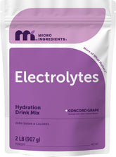 Micro Ingredients front tub showing grape flavor and servings benefit