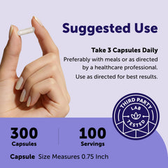 Micro Ingredients label close-up highlighting supplement facts and third-party testing