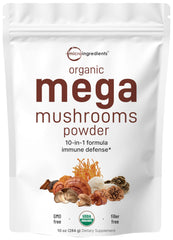 Micro Ingredients front packaging showing organic 10-in-1 blend benefit