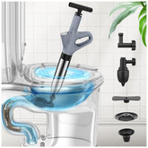 Mieaoll front view of plunger showing full unit for quick clog clearing