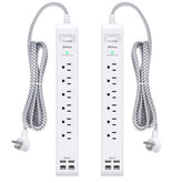 Mifaso front view showing full power strip layout and ports for organized charging
