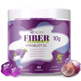 Migcopat front packaging showing jar and grape flavor, clear benefit for daily fiber