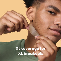 Close-up of a single Mighty Patch Surface strip highlighting its XL coverage and clean edge