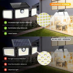 MIHANI installed on house at night providing enhanced yard visibility benefit