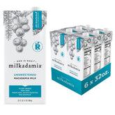 Milkadamia front packaging showing brand and unsweetened benefit