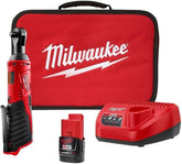 Milwaukee 2457-21 front view showing compact ratchet and kit — brand durability