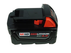 Milwaukee battery installed in impact driver demonstrating compatibility and runtime