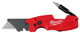Milwaukee Fastback open front view showing bit holder and blade, increases jobsite efficiency