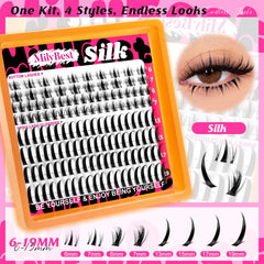MilyBest bottom lash clusters displayed to brighten eyes and add lift