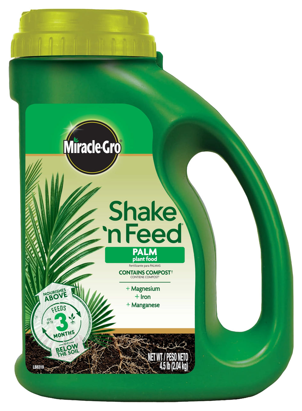 Miracle-Gro front packaging image showing product and clear branding benefits