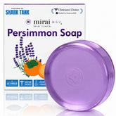 Mirai front packaging showing soap bar and calming lavender scent benefit