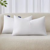 MIULEE front view of two 12x20 pillow inserts showing clean packaging and benefit of matched pair