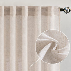 MIULEE close-up of linen texture highlighting soft look and natural feel