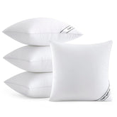 MIULEE front view of four 18x18 inserts showing full plush look