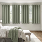 MIULEE sage green 4-panel set displayed front view showing full coverage and color