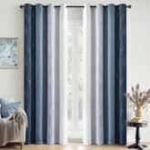 MIULEE front view of ombre panels showing navy to greyish white gradient and stylish benefit